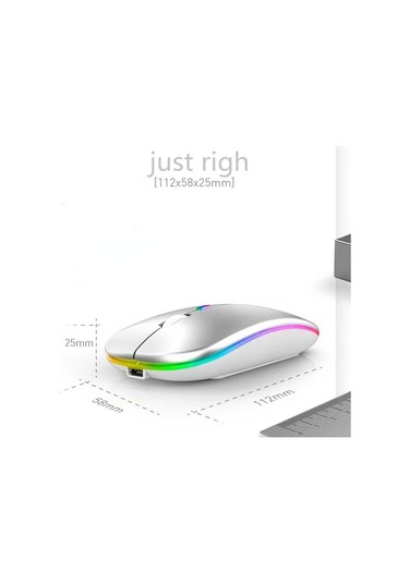 Jms Bluetooth Çift Modlu Usb Kablosuz Ultra İnce Fiber Optik Mouse