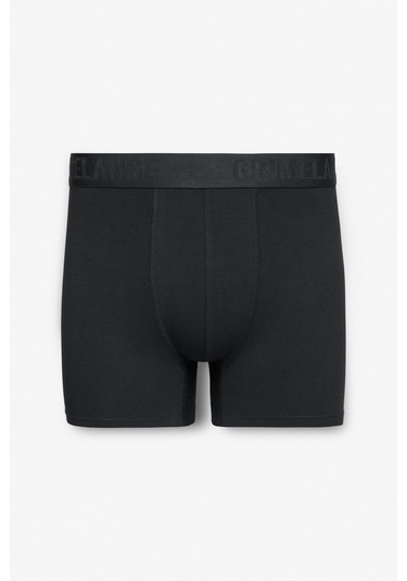 PETRUS Erkek 3'lü Paket Pamuklu Likralı Esnek Kumaş Siyah Boxer