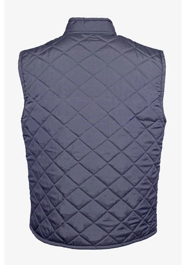 Kışlık Erkek Yelek Kapitone İş Güvenliği Micro Desenli Yeleği Çift Cepli İç Giyim Koruyucu Lacivert