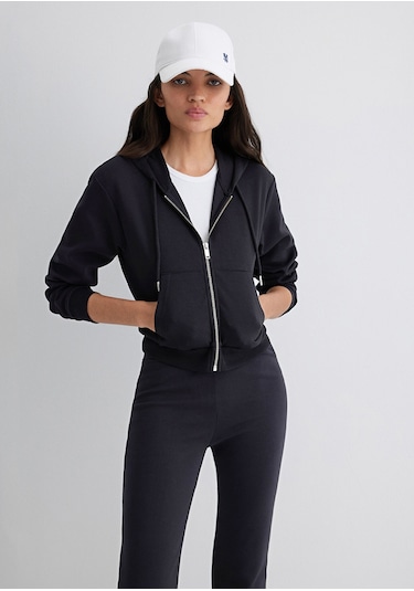Mavi - Kapüşonlu Siyah İnterlok Sweatshirt 1s10424-900 Siyah