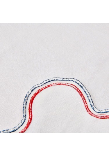 Evidea Soft Nonna Amerikan Servis - Mavi / Kırmızı - 30x50 Cm Mavi / Kırmızı Mavi - Kırmızı