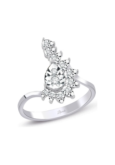 Lilarote 0.13 Ct. Damla Taç Modern Tasarım Pırlanta Yüzük