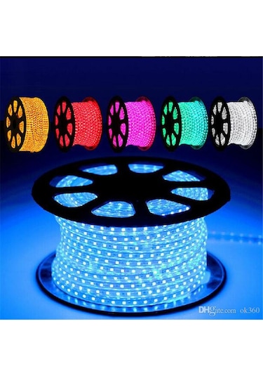 15 Metre 220 Volt Şerit 3 Çipli Hortum Şerit Led Aydınlatma + Fiş (382940973)