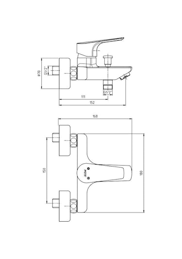 Eca 102102482 Niobe Duş Banyo Bataryası