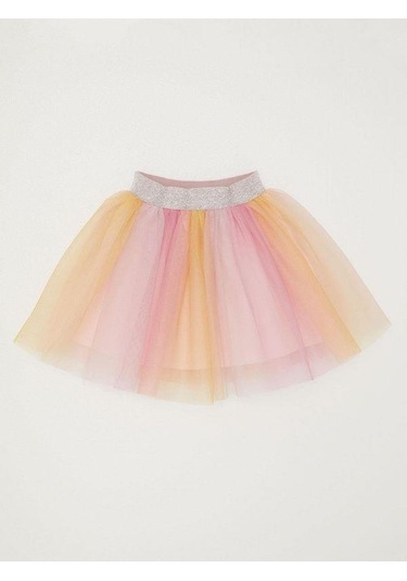 Kız Çocuk Renkli Tütü Etek-14828 Sarı