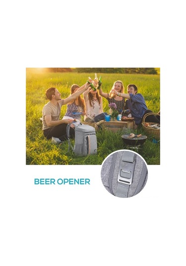 Flybuy Ve Termal Su Soğutucu Sırt Seyahat Piknik, Maiyame Kamp İçin Gri Geçirmez Çok Çantası Çanta Amaçlı - Nl Gri