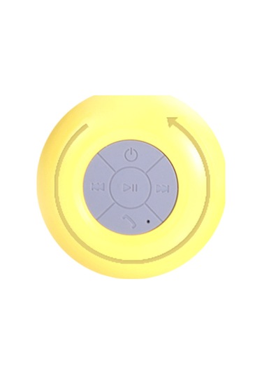 Suofeng Sarı Bts-06 Taşınabilir Su Geçirmez Mini Bluetooth Hoparlör - Banyo, Araç, Dış Mekan Uygun Saksi Desenli  Ses Cihazı