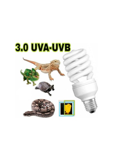 15 Watt Uva-Uvb 3.0 Sürgüngen Teraryum Tropi̇kal Lamba