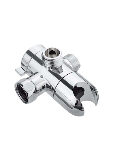 Monyee G1/2 Bağlantılı 3 Yönlü Duş Akış Kontrol Valfi, Abs Malzeme, Pimli Chrome, El Ve Sabit Duş Başları Arasında Geçiş, Banyo Tesisatı Yer Değiştirme Parçası Diğer