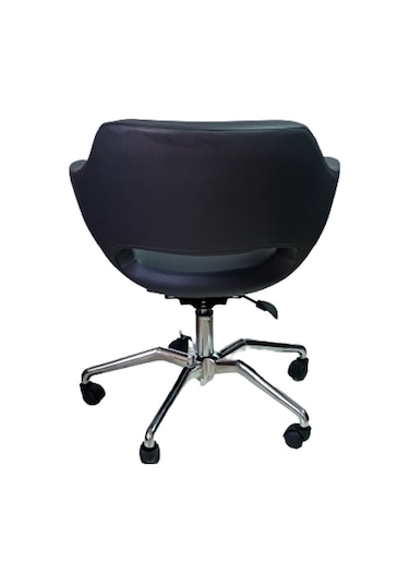 Ofis Koltuğu Döküm Süngerli Antrasit Suni Deri Örümcek Yıldız Aya