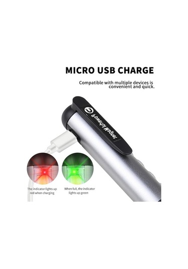 Novahub Mini Xpe + Cob El Feneri, Profesyonel Torch, Mıknatıslı, Usb Şarjlı, Ipx4 Su Geçirmez, Acil Durum Feneri, Gri Gri