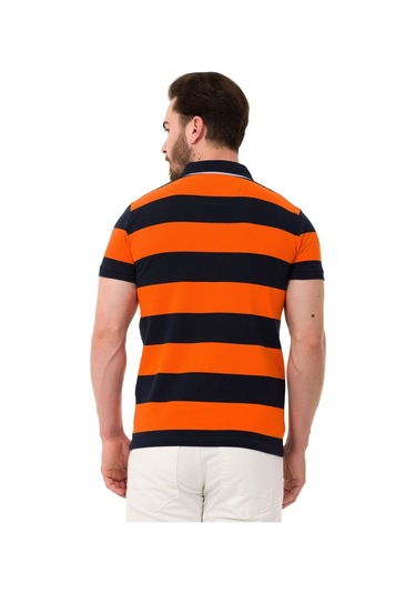 Cipo & Baxx Ct741 Men S Smart-fit Polo Collar T-shirt Navy