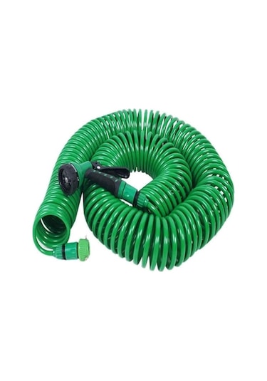 30 Metre Spiral Hortum + 4 Fonksiyonlu Özel Sulama Tabancası 5306