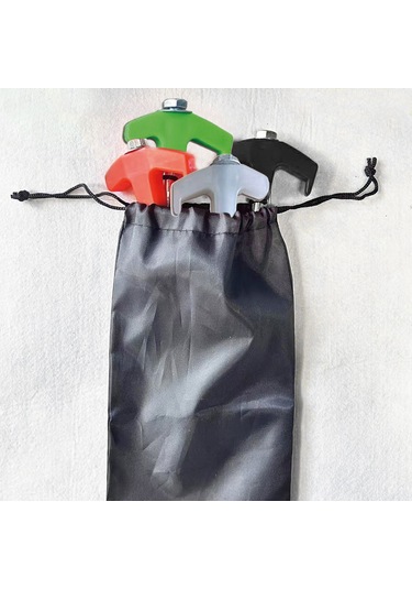 8" Vida İle Toprağa Sabitlenen Çadır Kazıkları - Yeni Metal Dişli Çadır Çivileri, Ağır Hizmet Çadır Kazıkları Kamp Çivileri, Açık Kamp İçin Çadır Kazıkları 4 Adet Turuncu