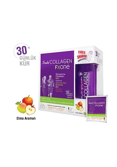 Suda Collagen Fxone Elma Aromalı Takviye Edici Gıda 30 X 13Gr Toz