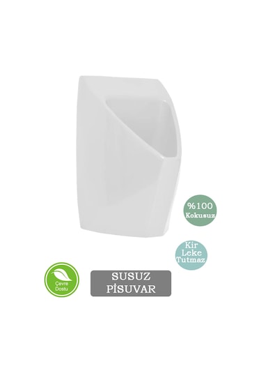 Susuz Pisuvar - Kir Ve Su Lekesi Tutmaz - %100 Kokusuz - Çevre Dostu Ve Kullanışlı Beyaz