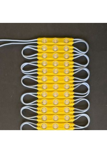 20 Adet Amber Sarı Mercekli Modül 12 Volt 1,2w