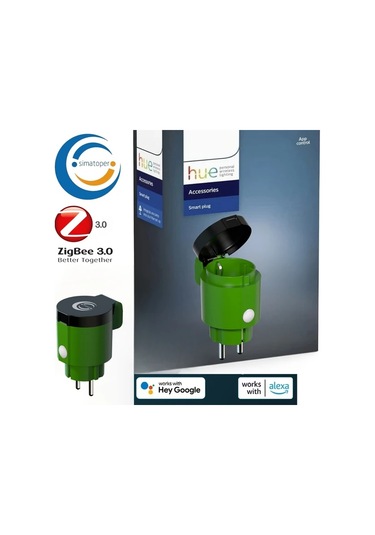 Xuweiwei Zigbee 3.0 Akıllı Dış Mekan Prizi Wifi 1 Paket Sesli Kontrol Zamanlayıcı 16a Alexa Home Assistant Hue Köprüsü Simatoper