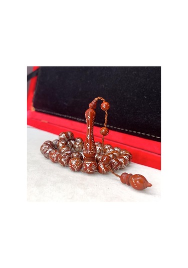 Tesbihci Kuka Gümüş Çakımlı Yuvarlak Sistemli Tesbih