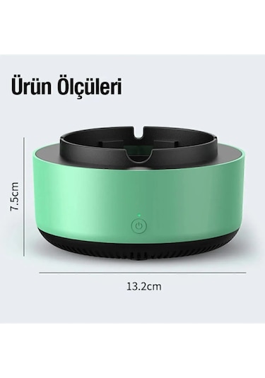 Dumanı İçine Çeken Kül Tablası Dumanı Ve Kokuyu Hapseden Küllük Akıllı Kül Tablası Kokusuz Küllük