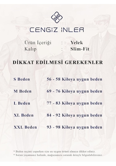 Cengiz İnler Cengiz Inler Düğmeli Erkek Triko Yelek 001