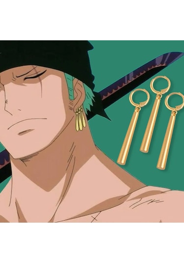 BANDAI One Piece - Roronoa Zoro Küpe (3'lü Set) Çok Renkli
