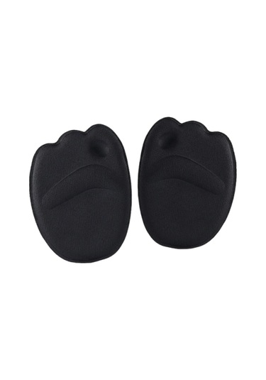 Hangfox Bayan Ön Ayak Ağrısı Önleyici Süper Yumuşak Yarım Numara Ayaklık, Ayakkabı Büyüklüğünü Ayarlama Aleti Siyah Ve Bej, 2 Çift