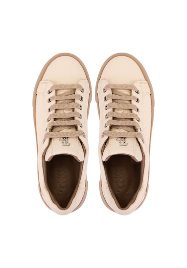 Tamer Tanca Kadın Hakiki Deri Bej Sneakers & Spor Ayakkabı 1116 5022-09 Bn Ayk Sk25-26 Bej Fltr Bej