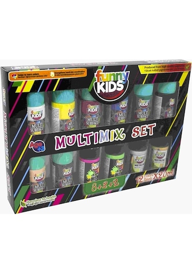 Multimix Akrilik Boya 12 Renk Set 20 Ml 2100