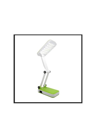 Yeşil Renk Portatif Katlanabilir Şarjlı Masa Lambası Taşınabilir Kamp Lambası Kitap Okuma Lambası Çok Renkli
