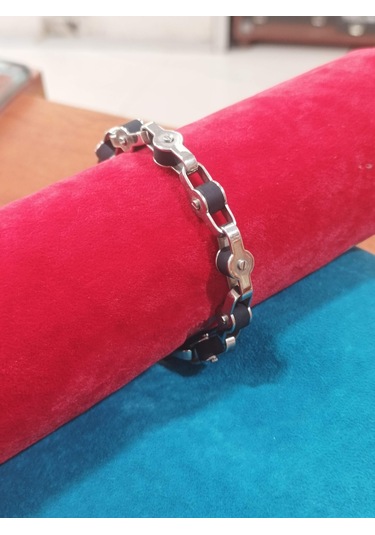 Firuze Gümüş Spor Takı Tasarımı Çelik Bileklik F16001001