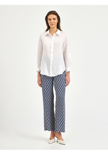 Karaca Kadın Comfort Fıt Gömlek-beyaz 12.25s.04.018 Beyaz