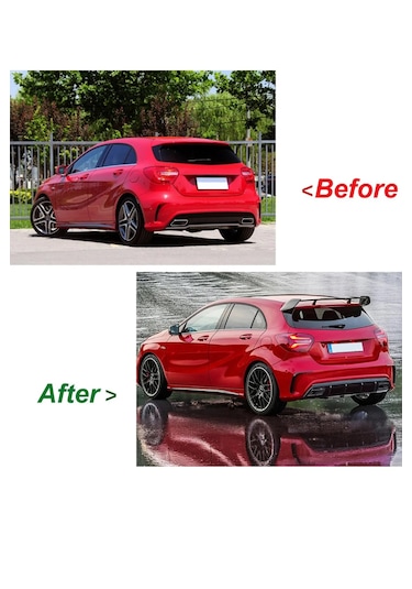 Mercedes W176 A Serisi A180-a200-a260 Uyumlu Spoiler Kanat İthal