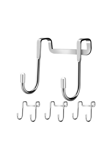 Springsun Kapı Askılı 4'lü Paslanmaz Çelik Havlu Askısı - Pratik Ve Dayanıklı