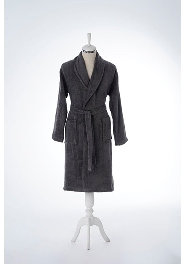 Özdilek Colourist Şal Yaka Bornoz L Beden Antrasit