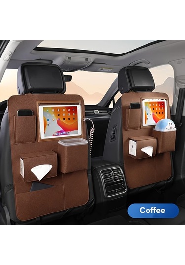 Xuweiwei Black Universal Araç Koltuğu Düzenleyici Çok Cepli Dayanıklı Depolama Çantası