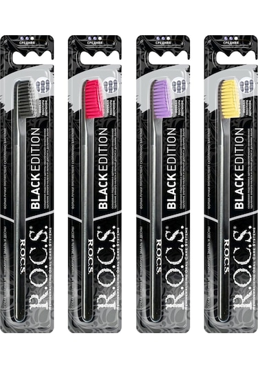 Rocs Black Edıtıon Beyazlatıcı Diş Fırçası 4'lü