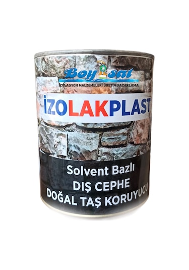 İzolak Plast Solvent Bazlı Dış Cephe Doğal Taş Verniği 1 Kg