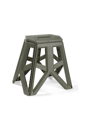 Suofeng Kamp Balıkçılık Plastik Katlanır Sandalye Uzun - Ordu Yeşili Yeşil