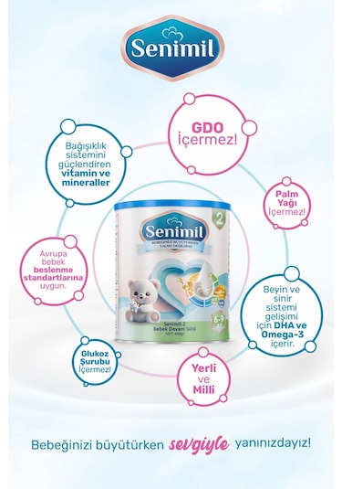 Senimil 2 Devam Sütü 400 G 1 Adet