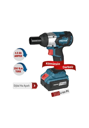 Proter Pst460ws Kömürsüz Darbeli Şarjlı Somun Sökme