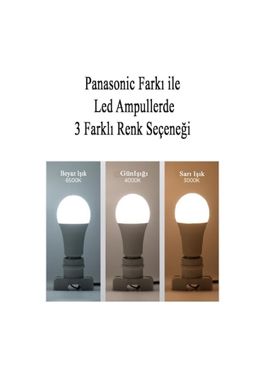 Panasonic 4,9w 40w E27 Led Ampul 27000k Sarı Işık