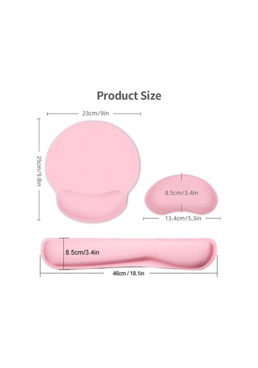 Pazly Ergonomik Hafızalı Köpük Klavye Ve Mouse Bilek Desteği, Yeşil