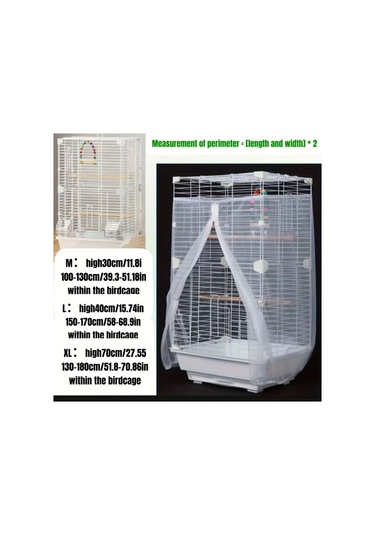 Willowhaven 2 Paket Siyah Beyaz Kafes Filesi - Tüy Geçirmez Toz Önleyici Kuş Ekipmanları