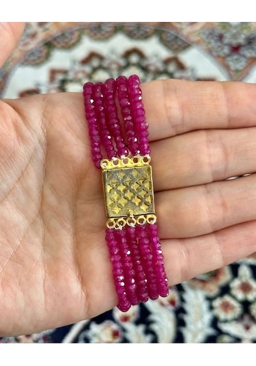 Yakut Elmas Bileklik 056