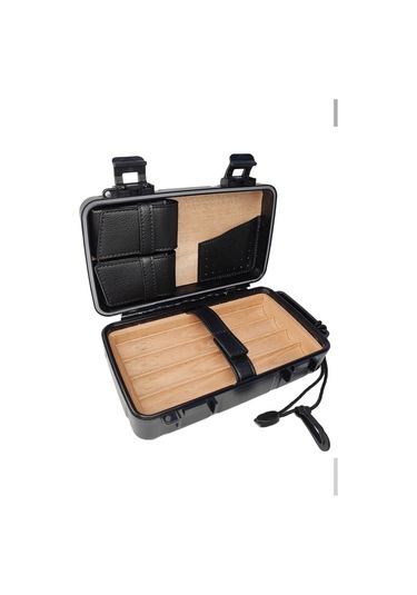 Falconetti Siyah Plastik Seyahat Humidoru Puro Kutusu Rd07