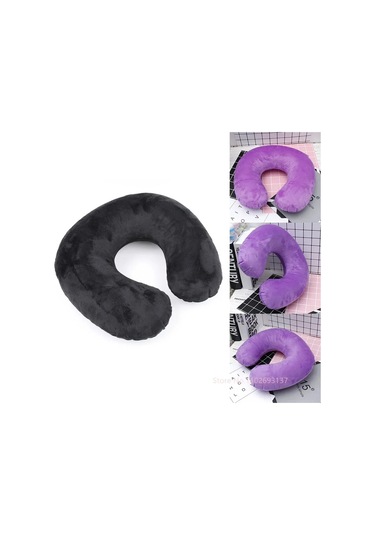 1 Adet U Şeklinde Seyahat Yastığı Taşınabilir Şişme Boyun Diğer