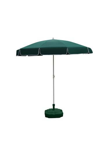 Plaj Şemsiyesi 180/8 Bidonlu - Koyu Yeşil Koyu Yeşil