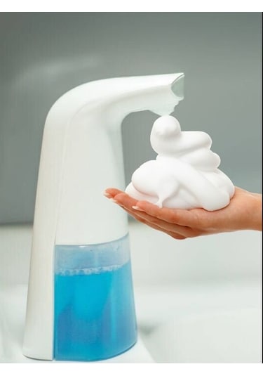 Sensorlu Usb Şarjlı Sıvı Sabunluk Kopuk Verici 21x5x10cm 300ml