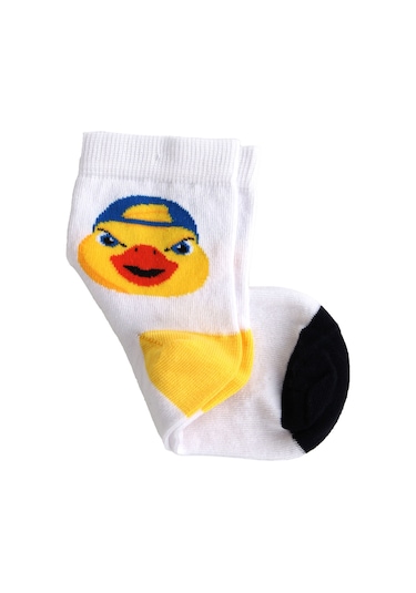 Fenerbahçe Çocuk Yellow Maskot Çorap Beyaz